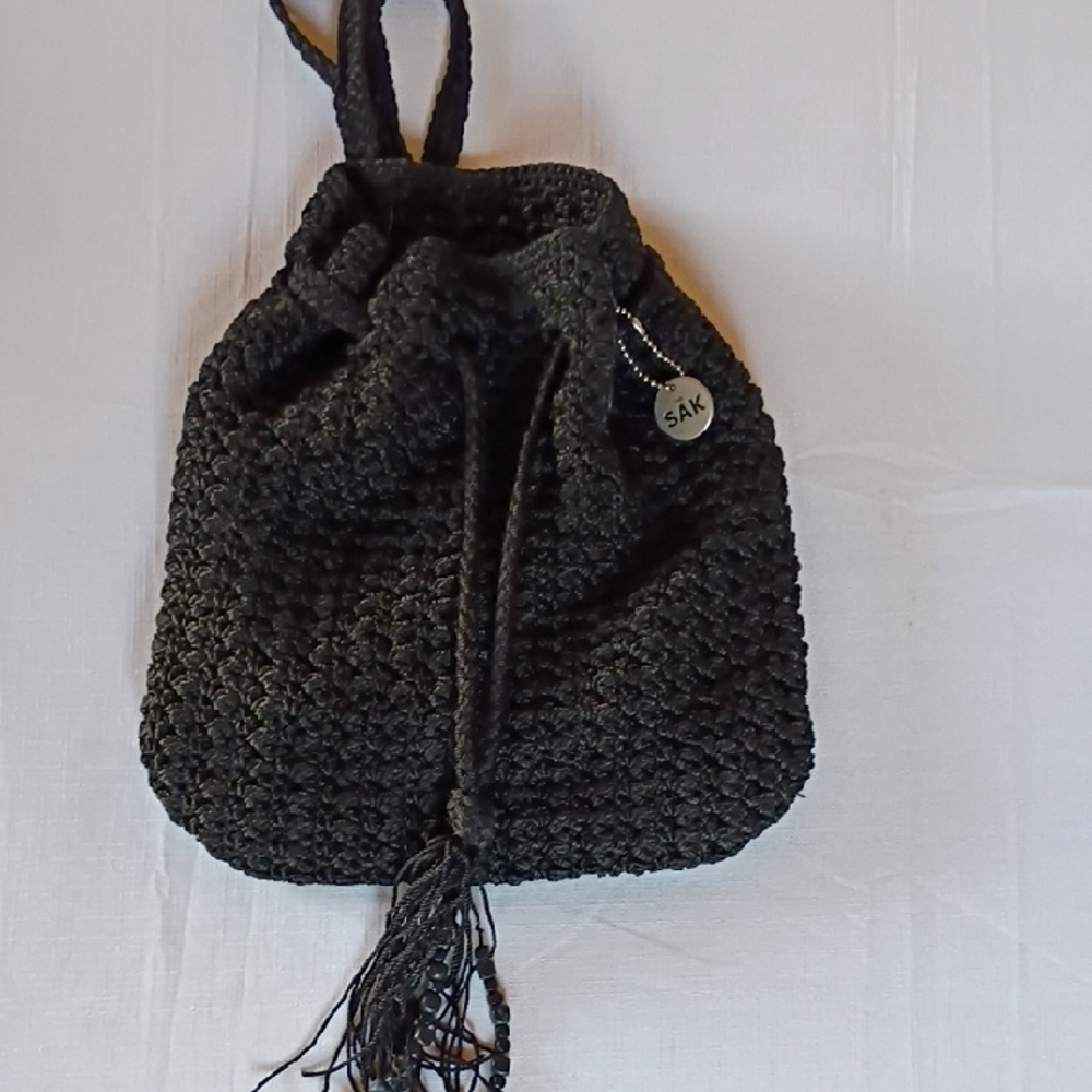 The Sak Black Crochet Backpack - Picture 4 of 10
